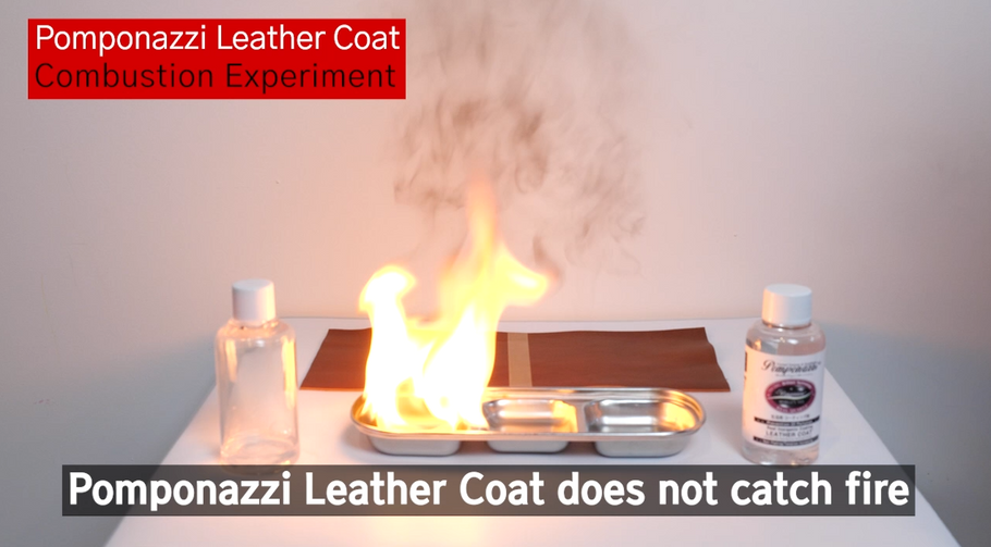 Pomponazzi Leather Coat Article : Combustion experiment, the easiest way to verify inorganic and organic ingredients