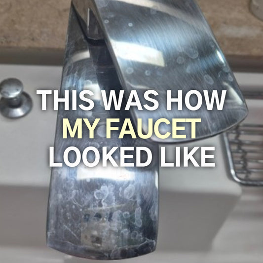 [INSTAGRAM POST] This is how my faucet looked like before using Living Polish and Living Coat